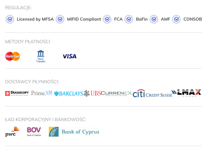 Metody wpłaty NSBroker
