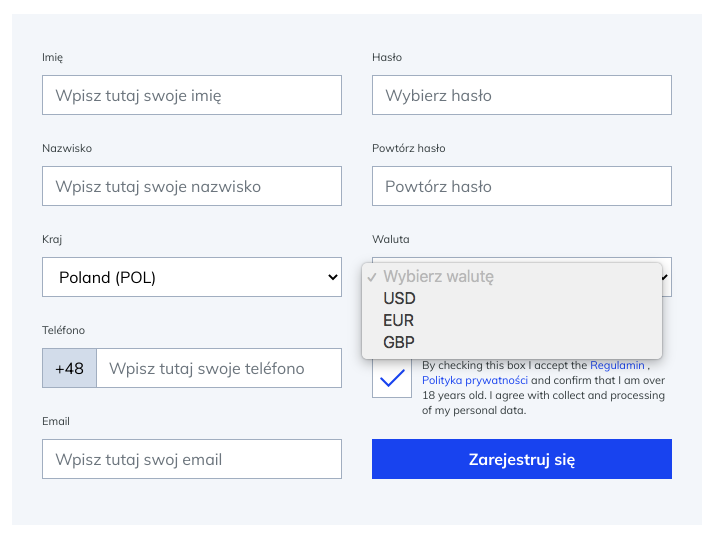 Wpłata minimalna NSBroker